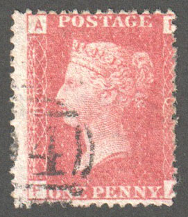 Great Britain Scott 33 Used Plate 89 - FA (2) - Click Image to Close